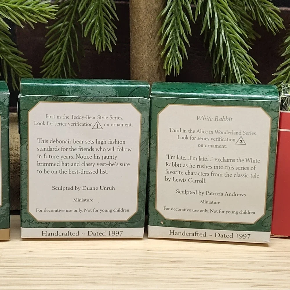 6 Hallmark Miniature Ornaments Lot